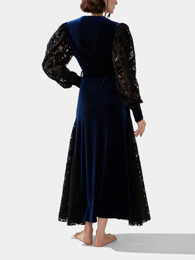 Loretta Caponi - Melissa Velvet Long Dress -  - ABASK