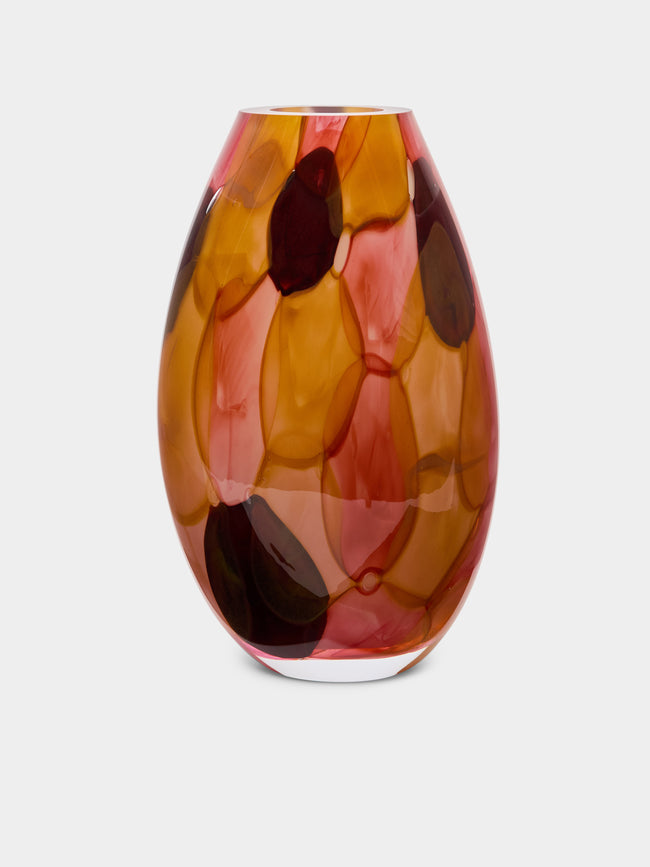 David Valner - Aquarelle Hand-Blown Glass Tall Vase -  - ABASK - 