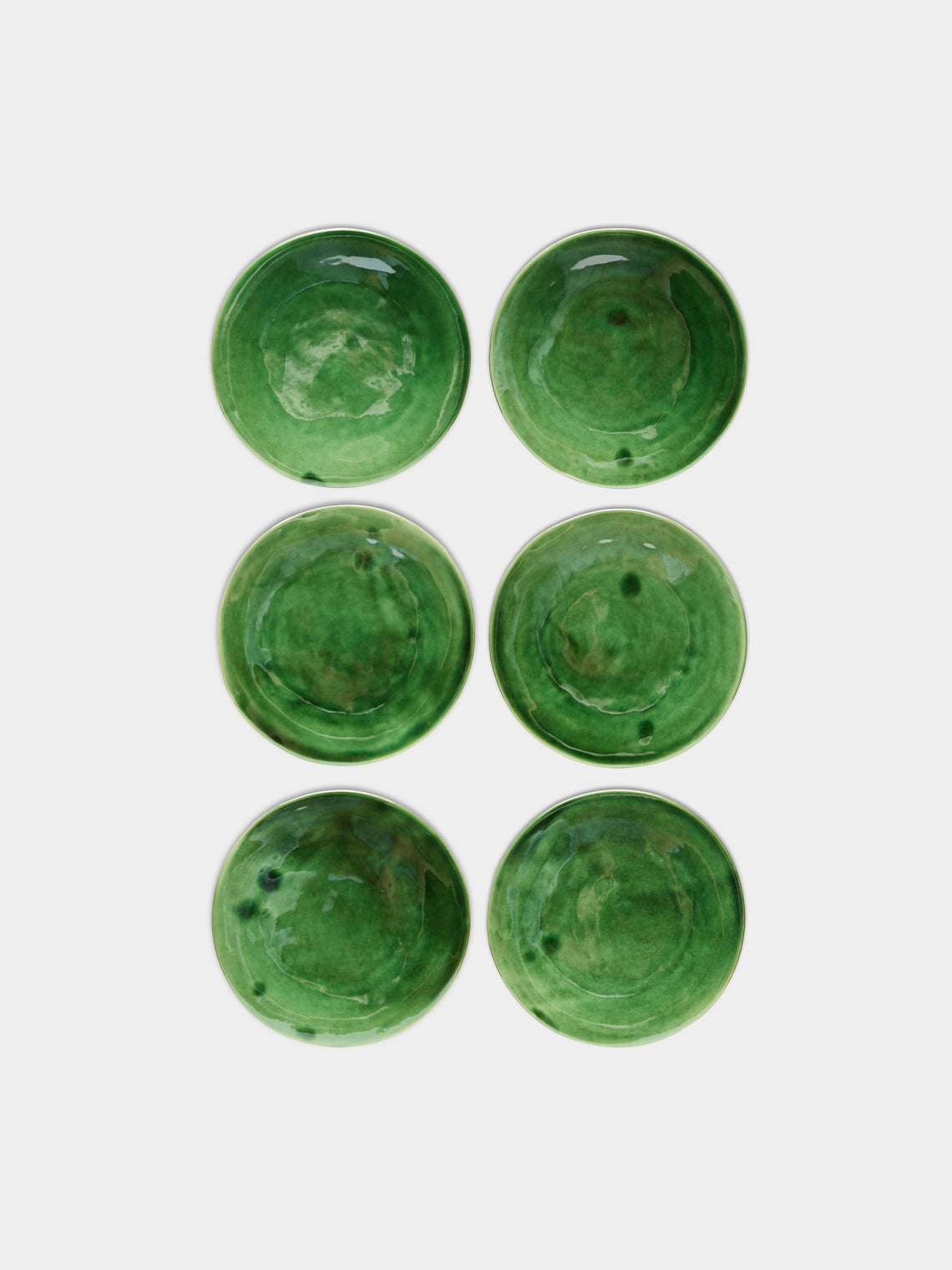 Mervyn Gers Ceramics - Hand-Glazed Ceramic Small Plates (Set of 6) -  - ABASK