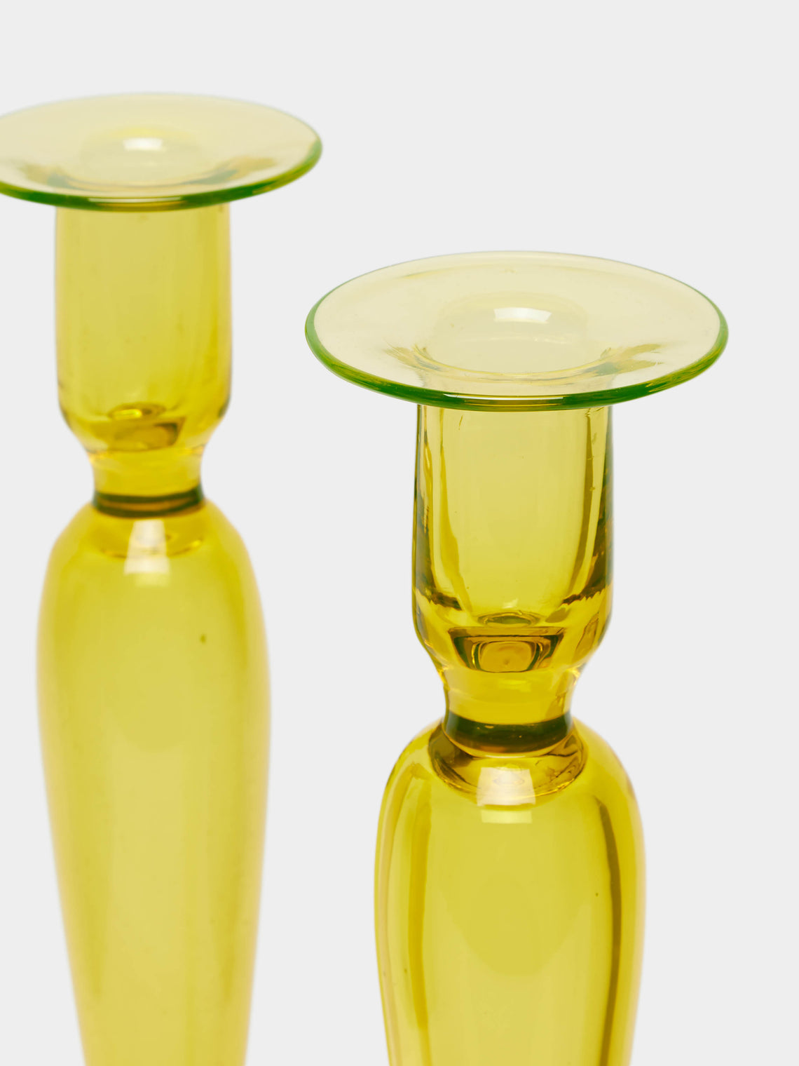 Antique and Vintage - 1920s Frederick Carder for Steuben Glass Candlesticks (Set of 2) -  - ABASK