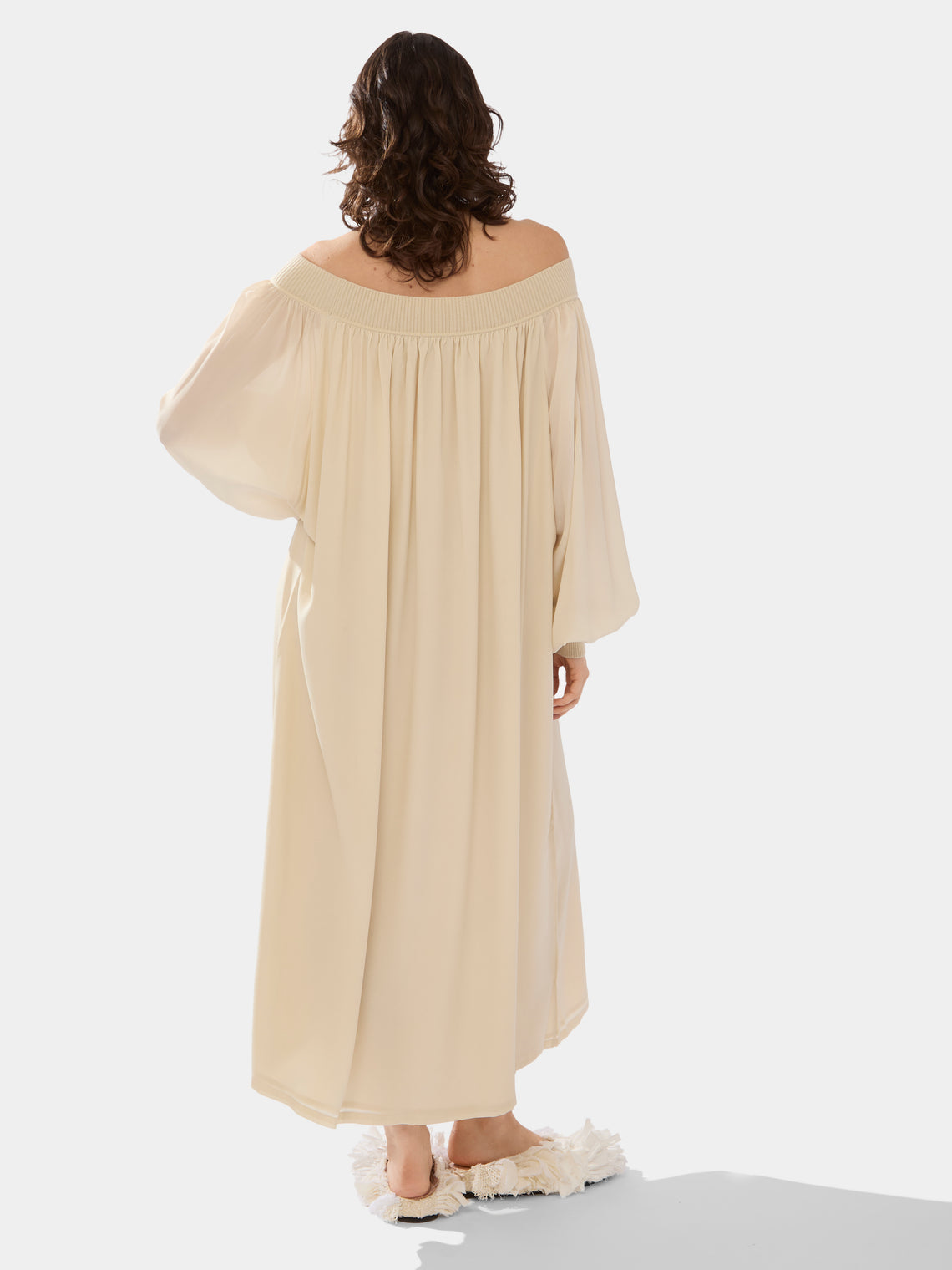 Ryan Roche - Silk and Cashmere Long Dress -  - ABASK