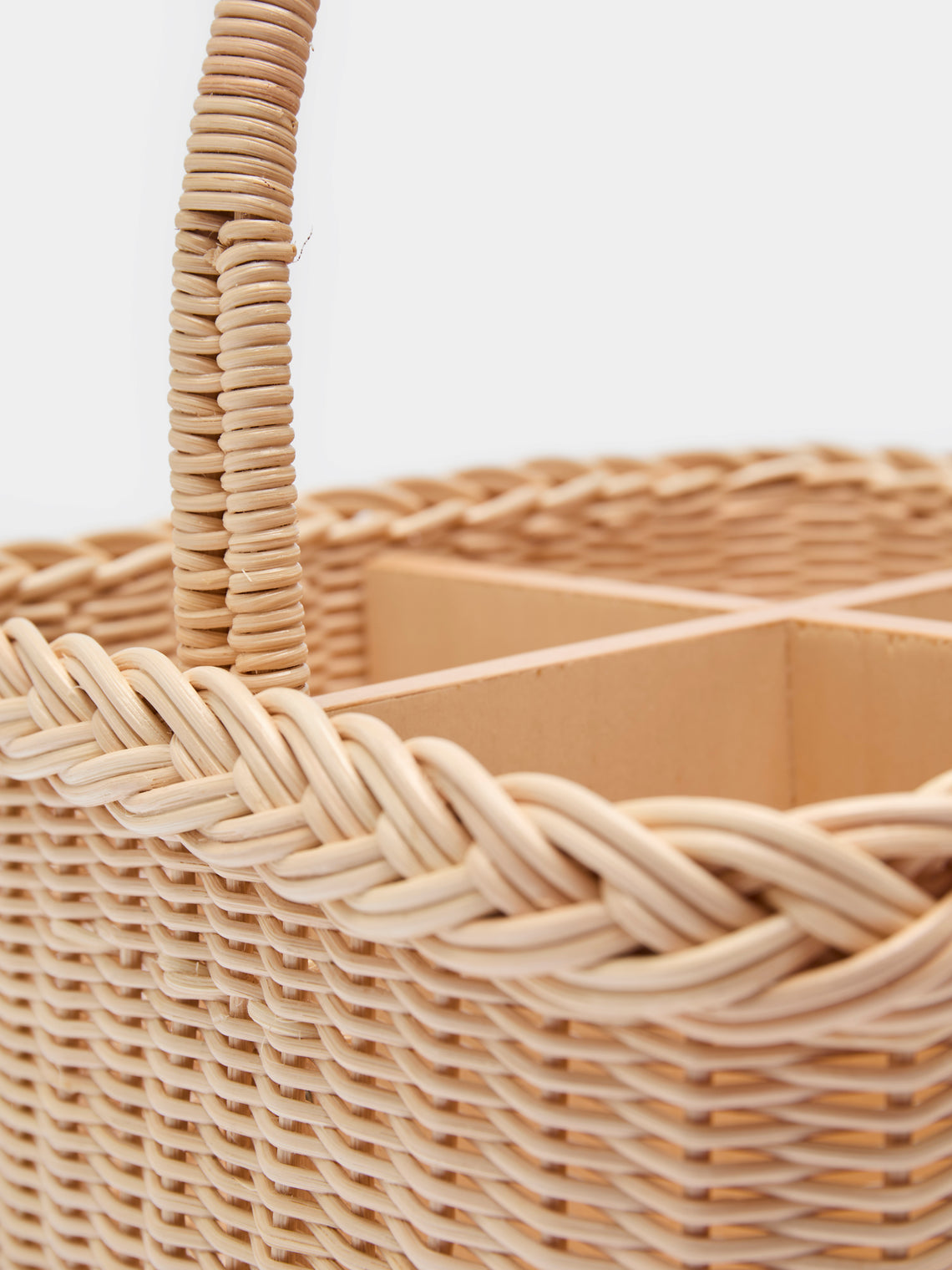 Mila Maurizi - Gerbera Handwoven Wicker Cutlery Holder -  - ABASK