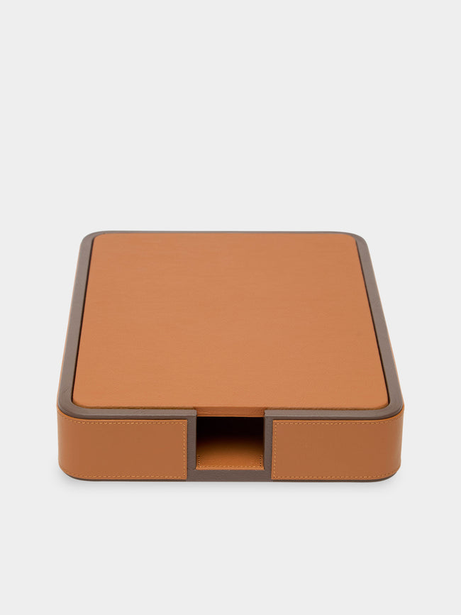 Giobagnara x Poltrona Frau - Leather A4 Paper Tray -  - ABASK - 