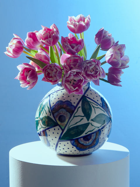 Antique and Vintage - 1910s Art Nouveau Ceramic Vase -  - ABASK