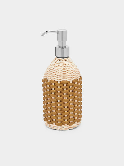 Giobagnara - Rouen Leather and Rattan Soap Dispenser -  - ABASK - 