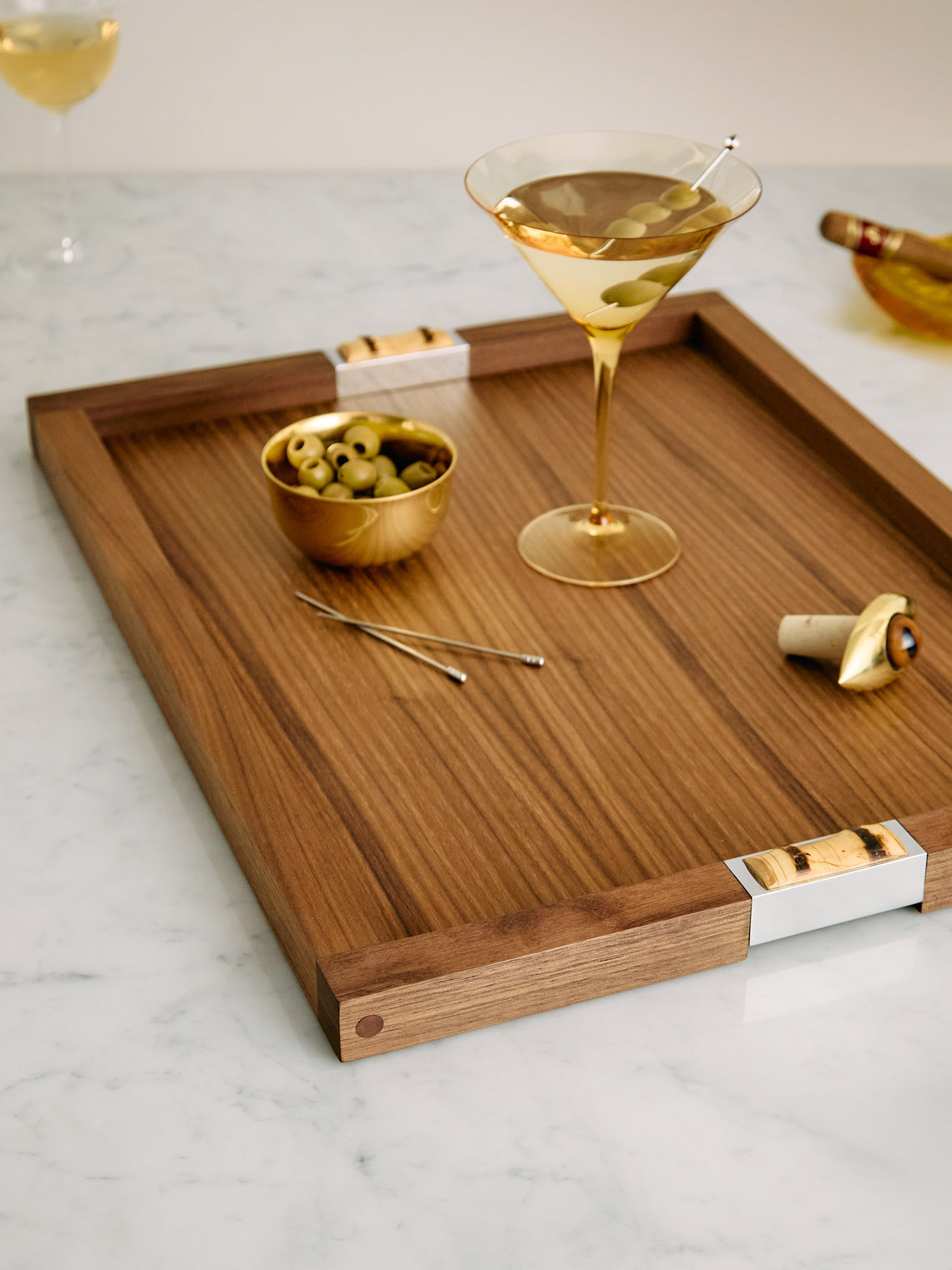 Lorenzi Milano - Wood and Bamboo Large Tray -  - ABASK