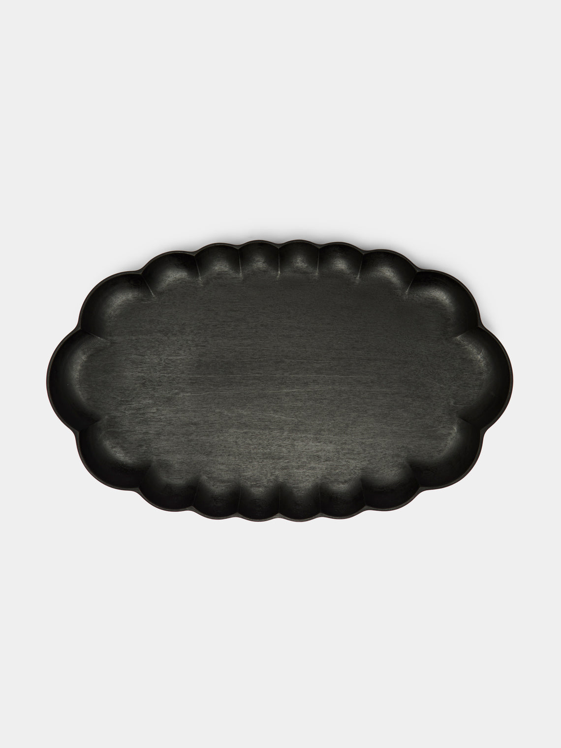 Ifuji - Rinka Hand-Carved Wood Oval Tray -  - ABASK - 