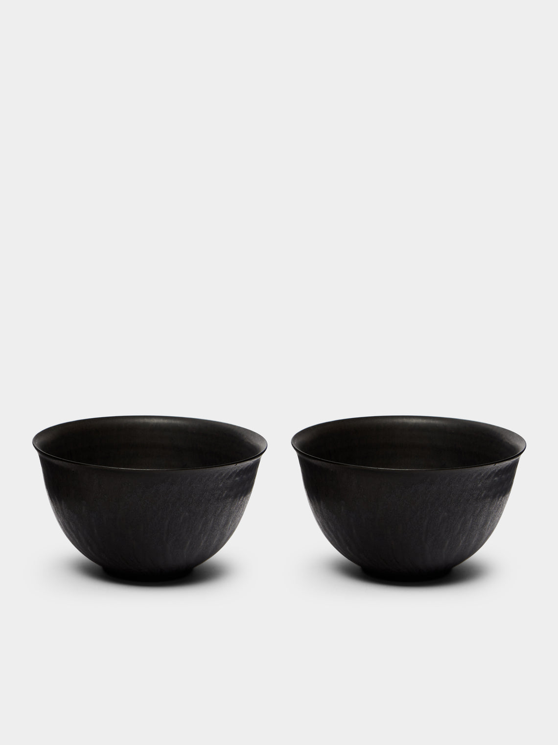 Lee Song-am - Black Clay Deep Bowls (Set of 2) -  - ABASK