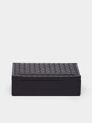 Riviere - Eva Woven Leather Playing Card Holder -  - ABASK - 