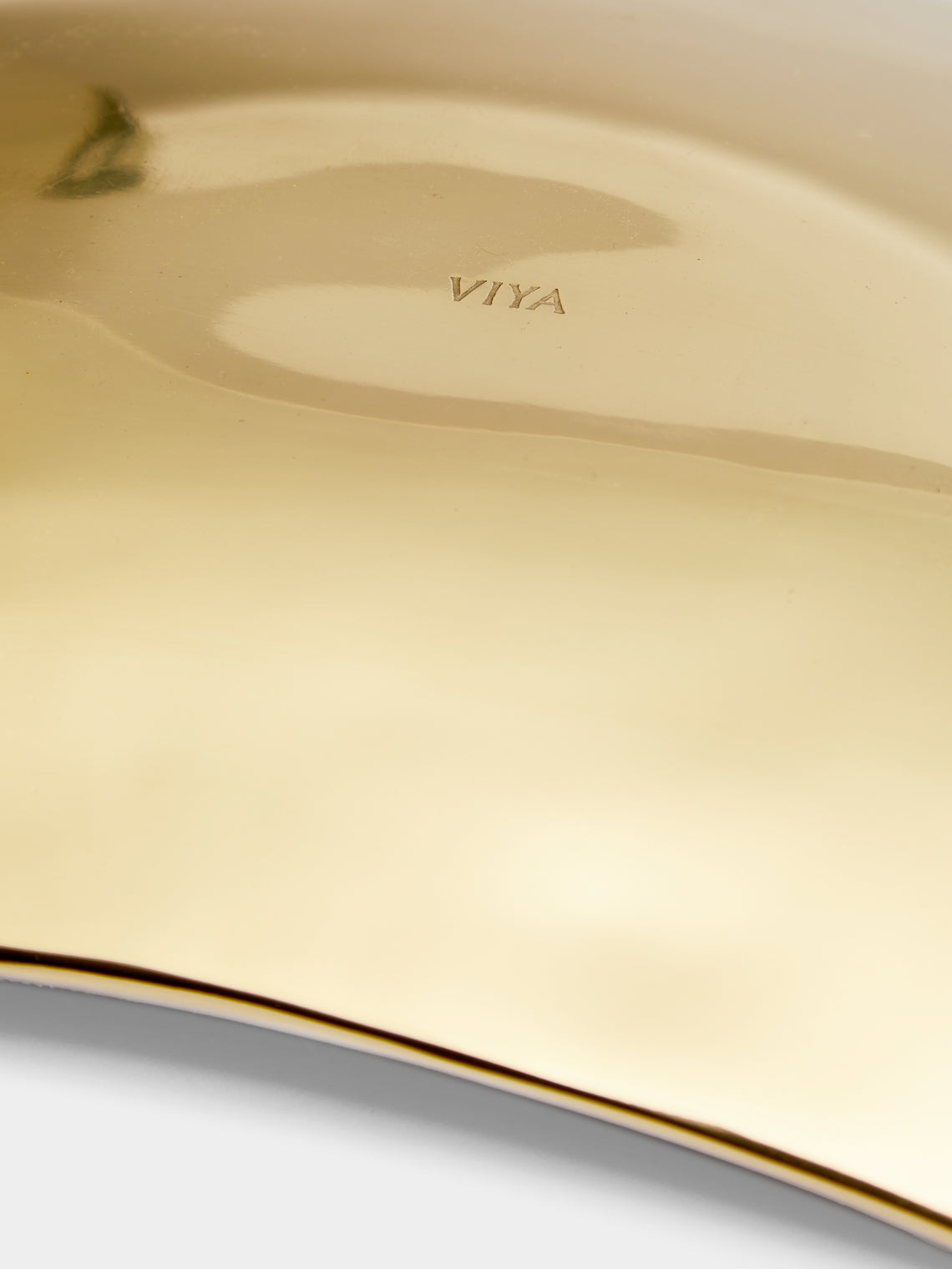 Viya - Vista Brass and Semi-Precious Stone Large Bowl -  - ABASK