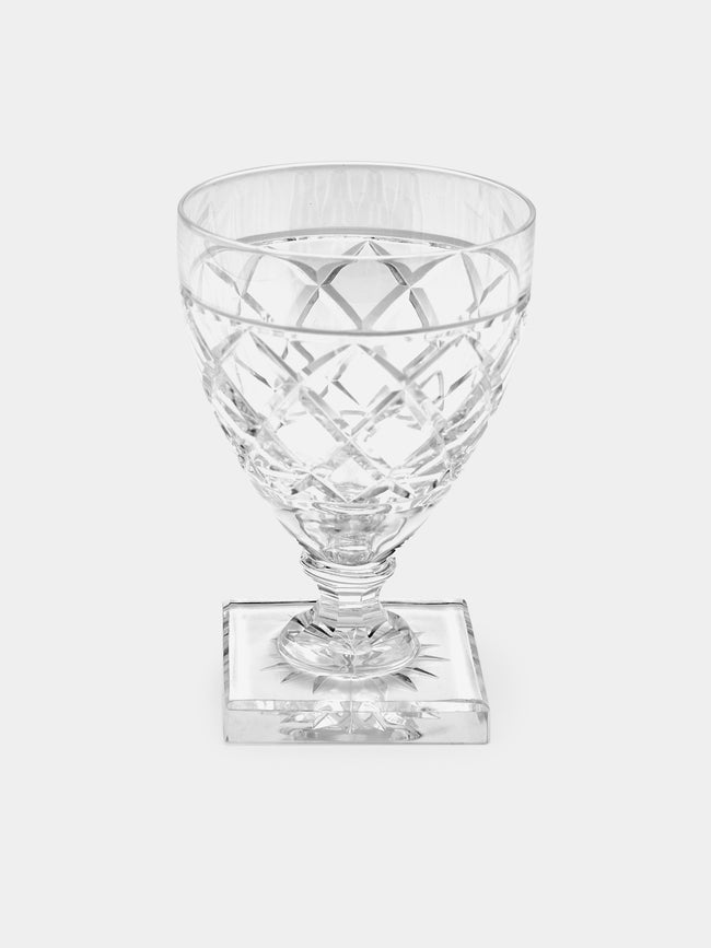 Antique and Vintage - 1930s Val Saint Lambert Crystal White Wine Glasses (Set of 8) -  - ABASK - 