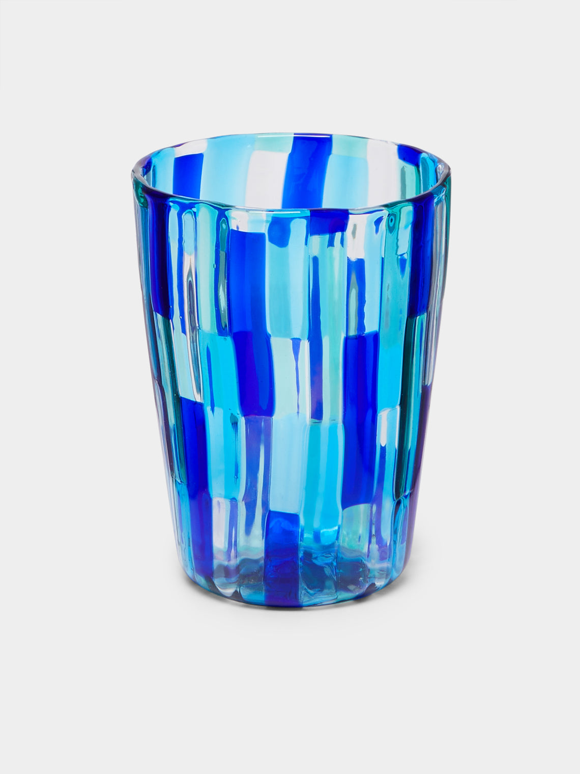 F&M Ballarin - Acquamarina Hand-Blown Murano Glass Tumblers (Set of 6) -  - ABASK - 