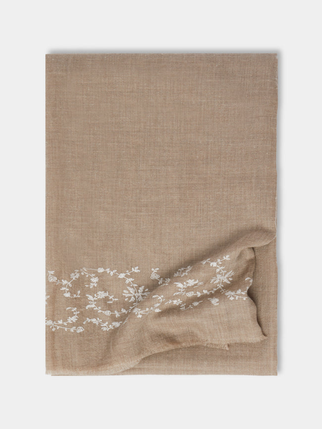 ME&K - Hand-Embroidered Cashmere Scarf | One Size -  - ABASK - 