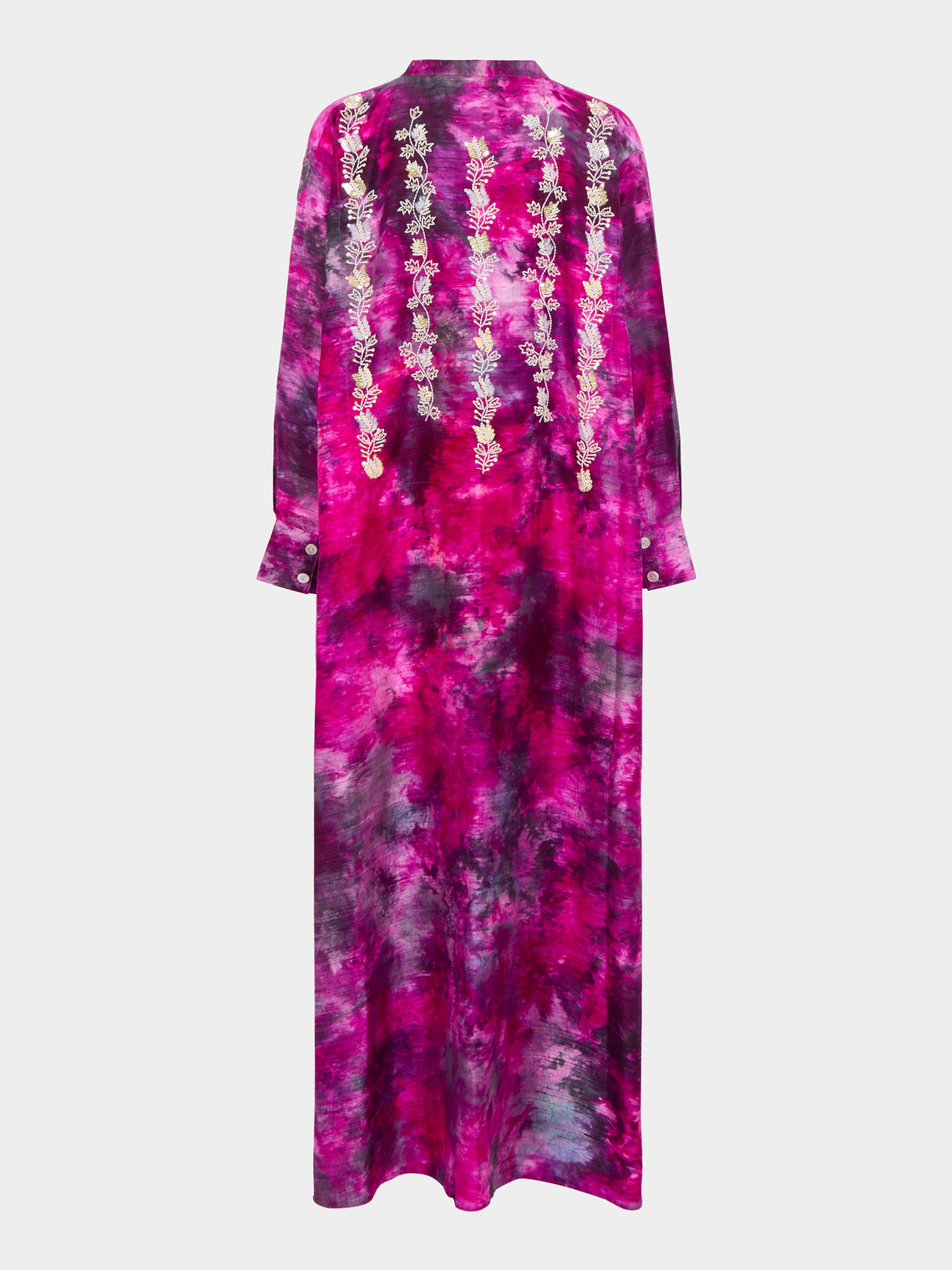 Nazzy Beglari - Hand-Loomed Silk Kaftan Dress  | One Size -  - ABASK