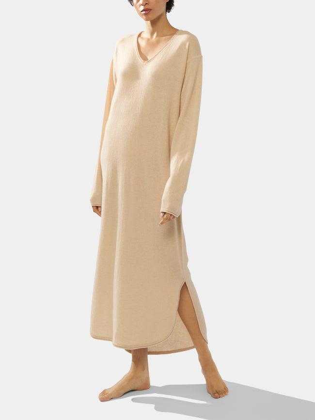 Denis Colomb - Cashmere V-Neck Dress | Size: S -  - ABASK