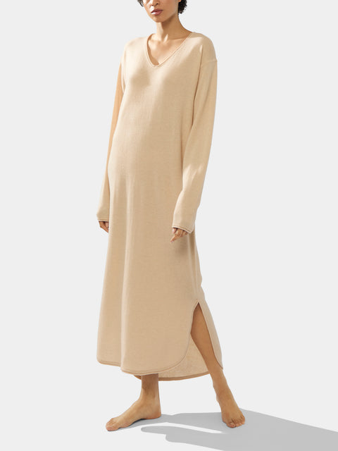 Denis Colomb - Cashmere V-Neck Dress -  - ABASK