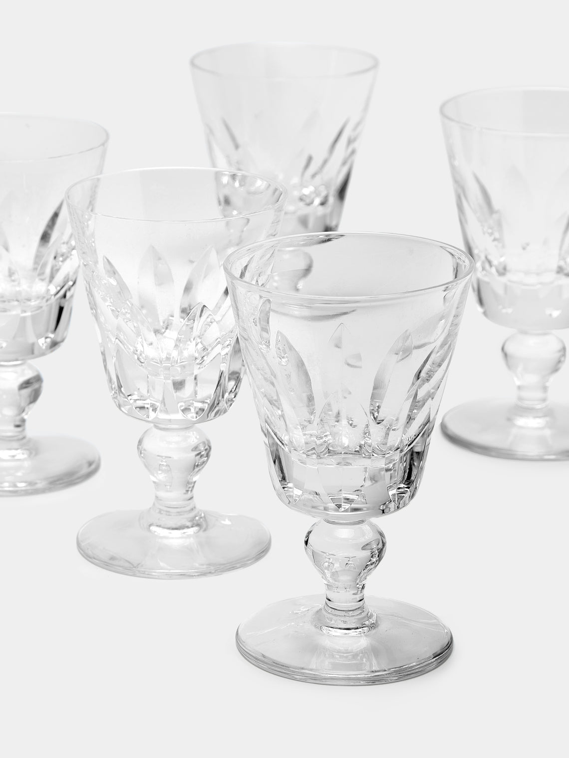 Antique and Vintage - 1930s Saint Louis Crystal Decanter with Glasses (Set of 7) -  - ABASK