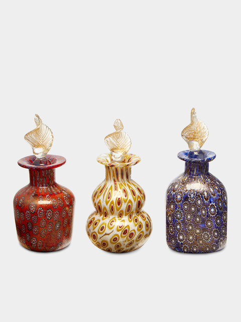 Antique and Vintage - Early 20th Century Bucella Cristalli Perfume Bottles (Set of 3) -  - ABASK - 