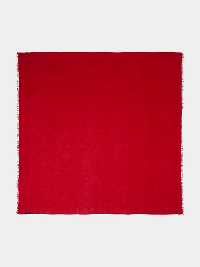 Ryan Roche - Extra-Fine Cashmere Scarf | One Size - Red - ABASK - 