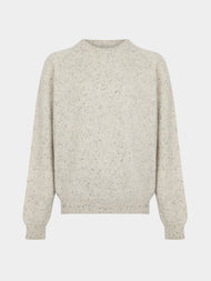 Frenckenberger - Cashmere R-Neck Boyfriend Sweater -  - ABASK - 