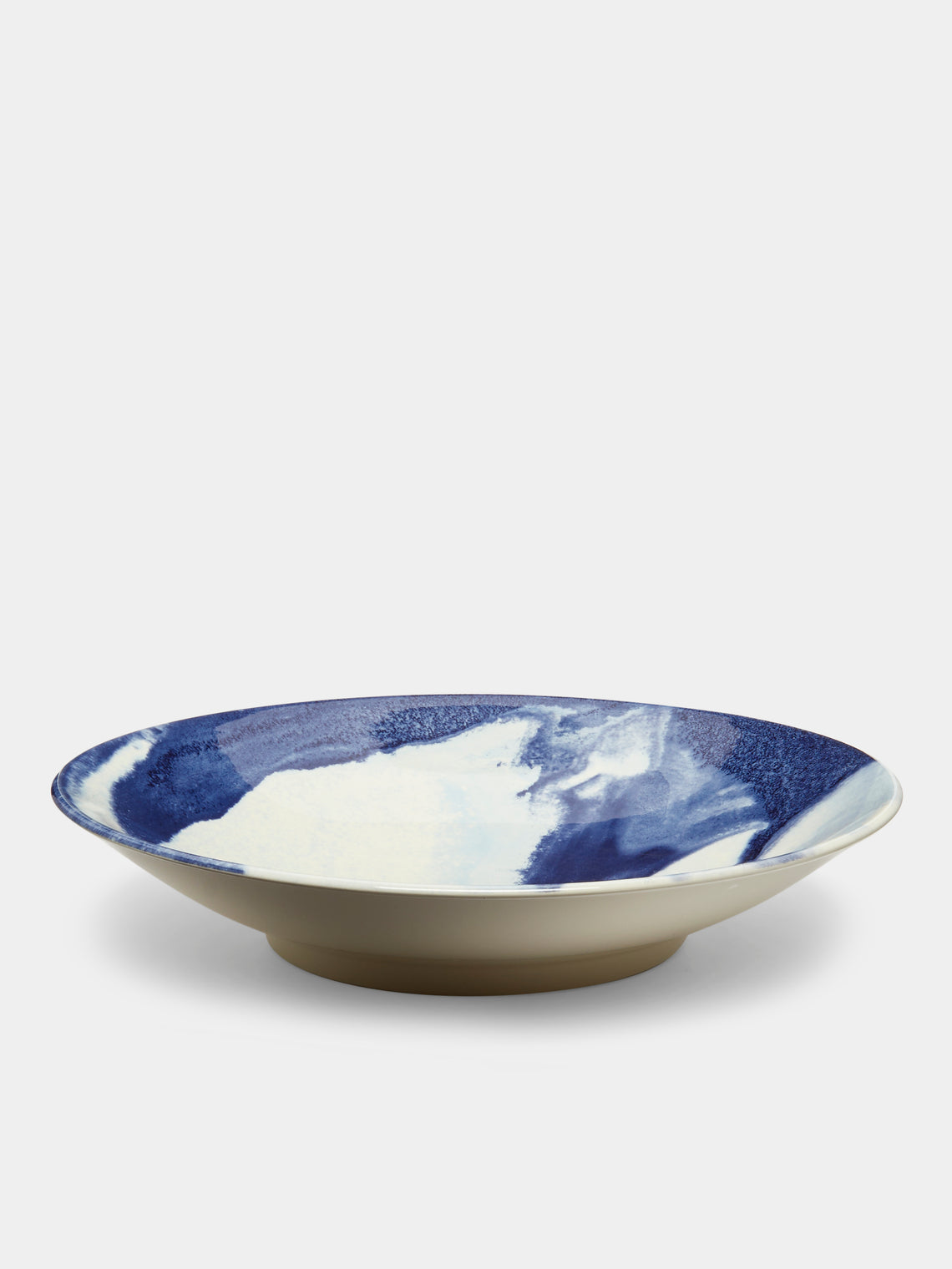 1882 Ltd. - Indigo Storm Ceramic Large Serving Bowl - Blue - ABASK