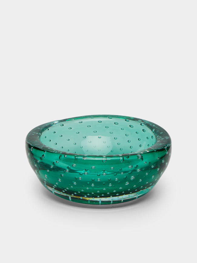 Yali Glass - Vegas Hand-Blown Murano Glass Low Bowl -  - ABASK - 