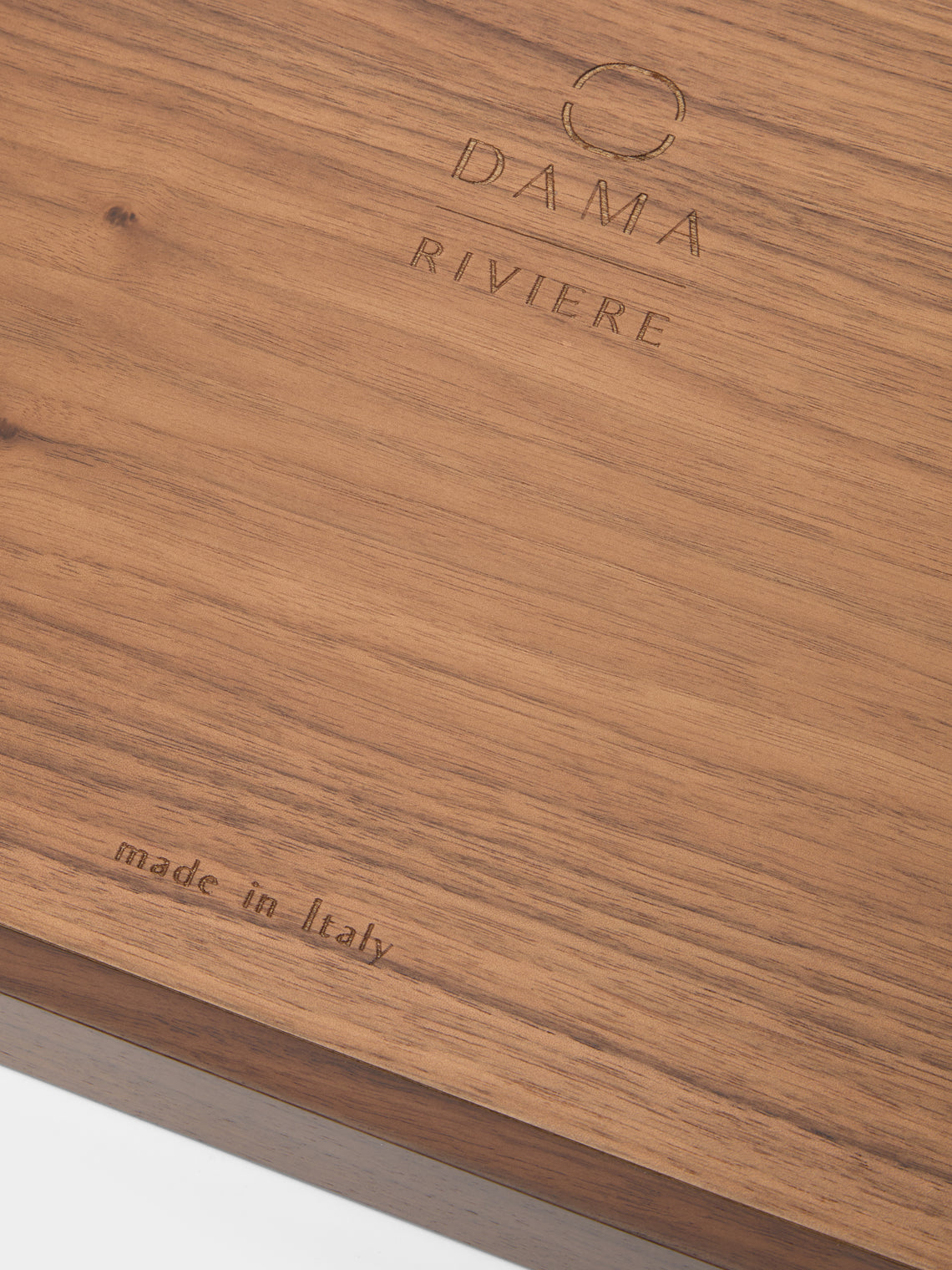 Riviere - Dama Wood and Leather Rectangular Tray -  - ABASK