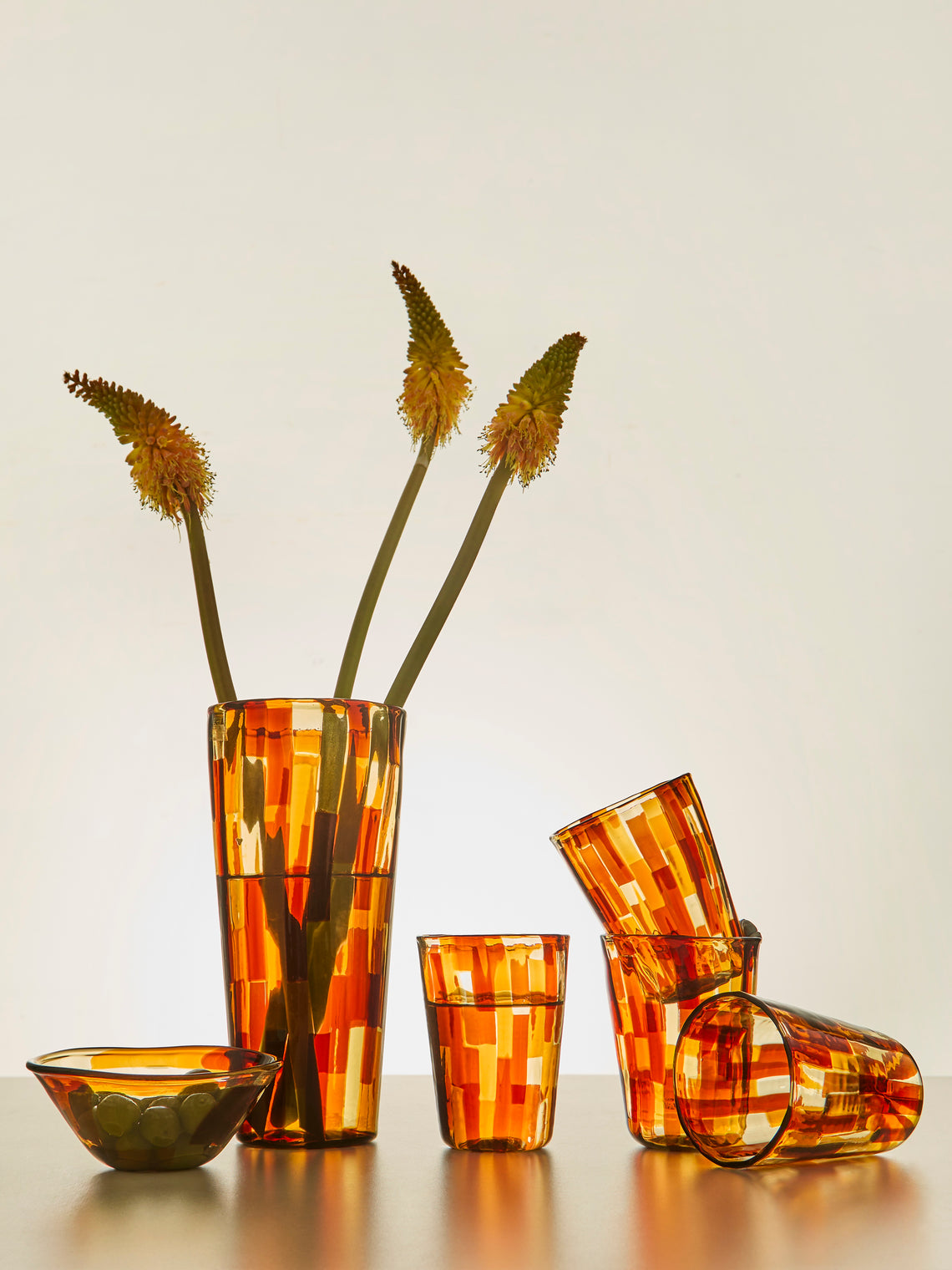 F&M Ballarin - Acquamarina Hand-Blown Murano Glass Vase -  - ABASK