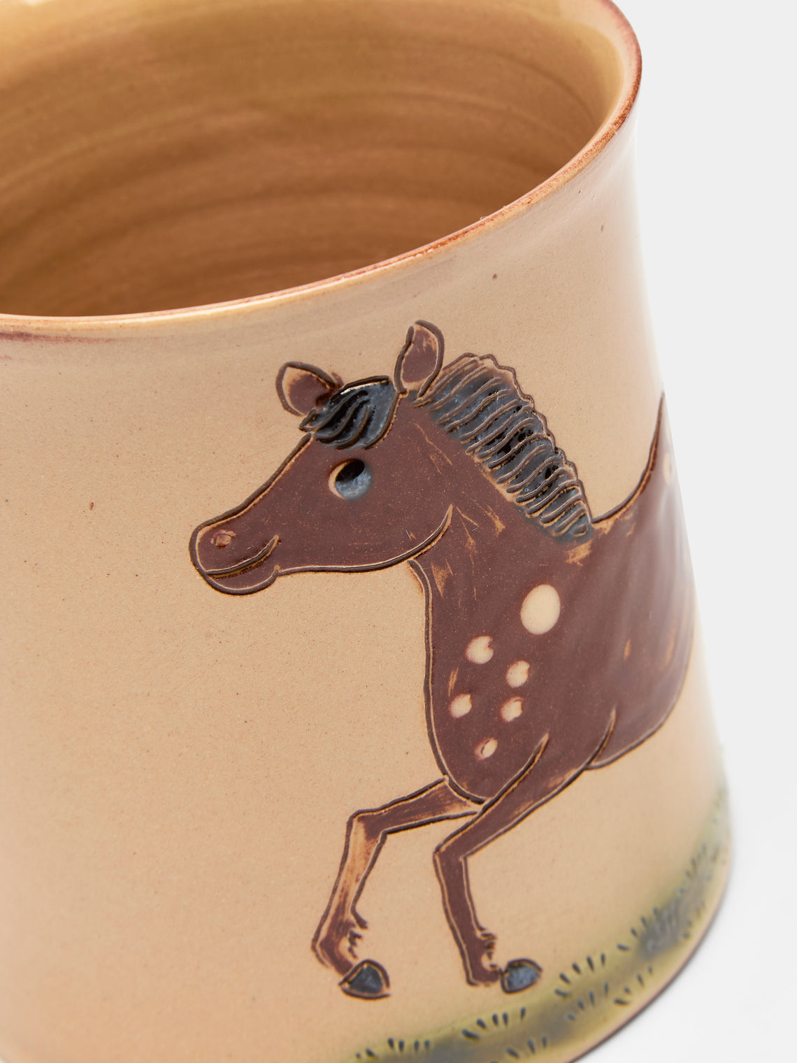 Poterie d’Évires - Animals Hand-Painted Ceramic Mugs (Set of 4) -  - ABASK