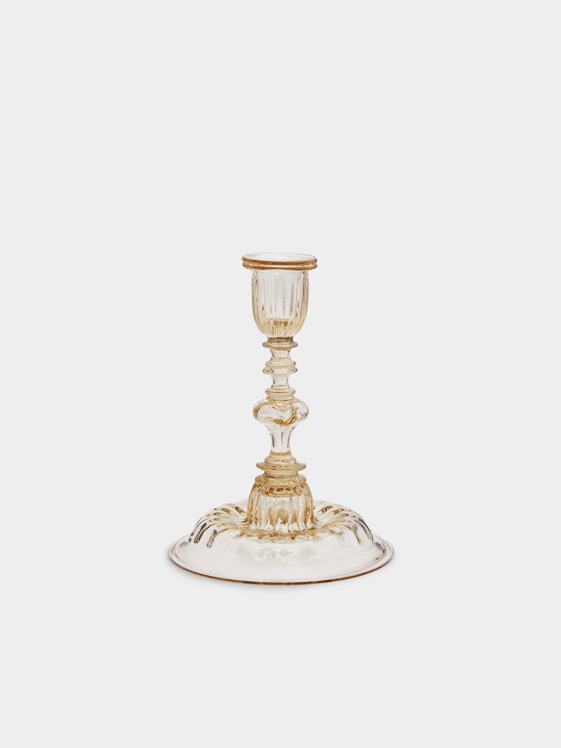 Bollenglass - Hand-Blown Glass Small Candlestick -  - ABASK - 