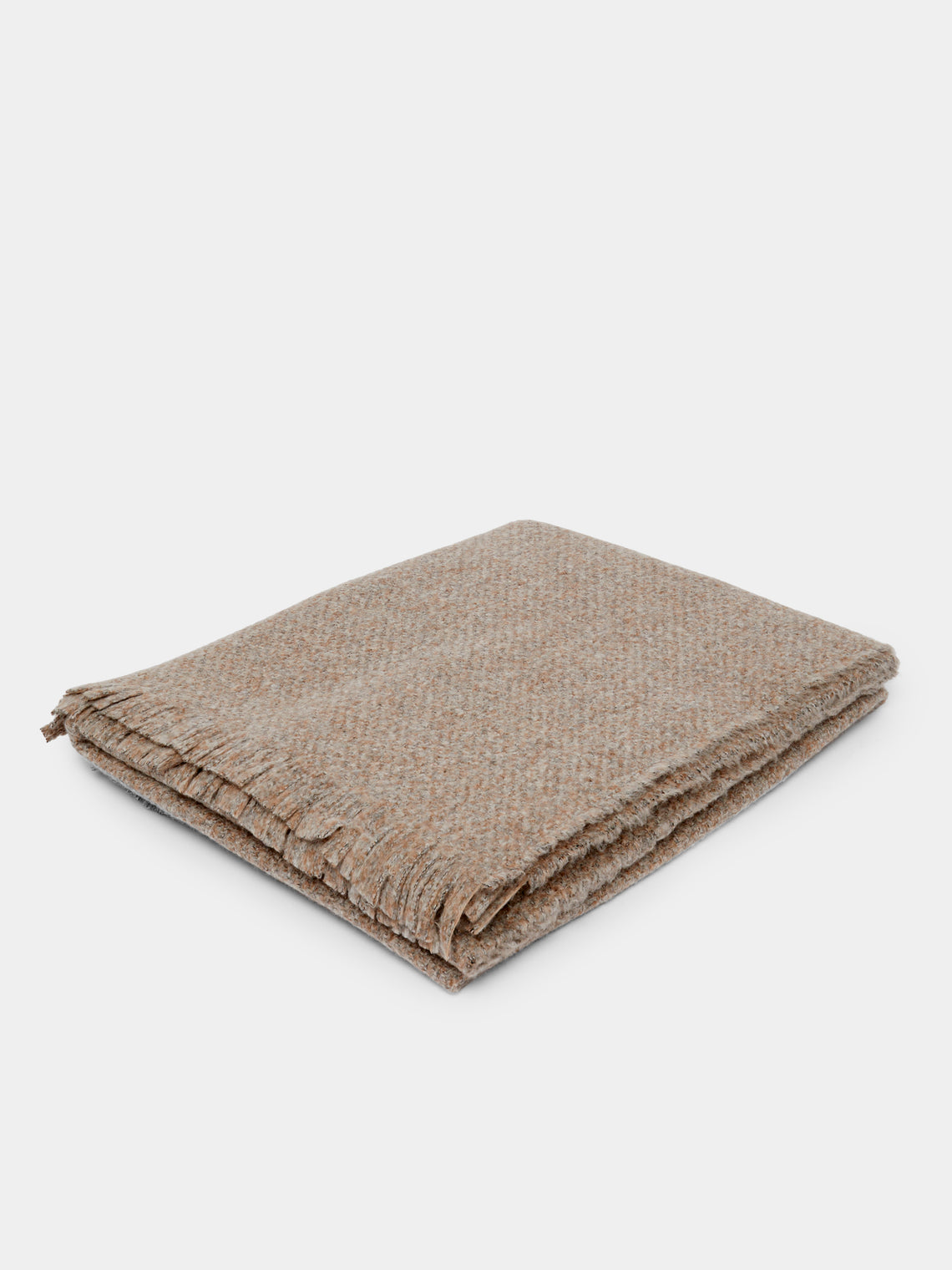 Johnstons of Elgin - Cashmere and Silk Brushed Bouclé Blanket -  - ABASK