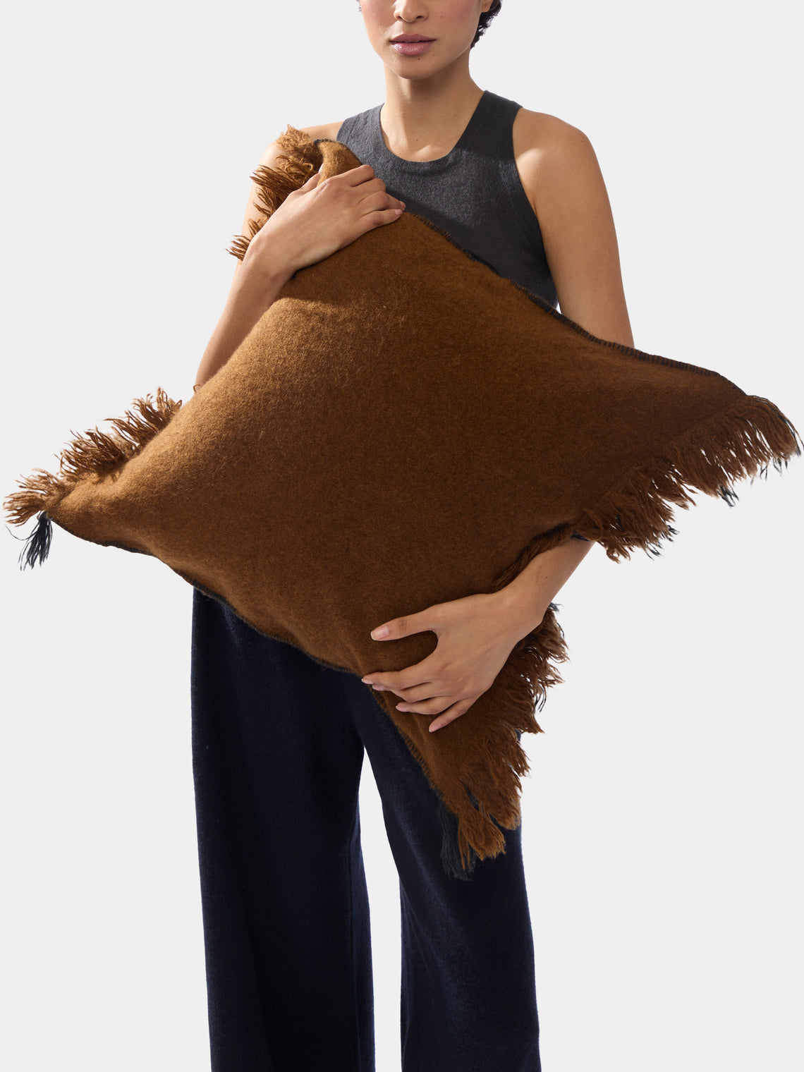 Norlha - Nomad Hand-Stitched Yak Cushion Cover -  - ABASK