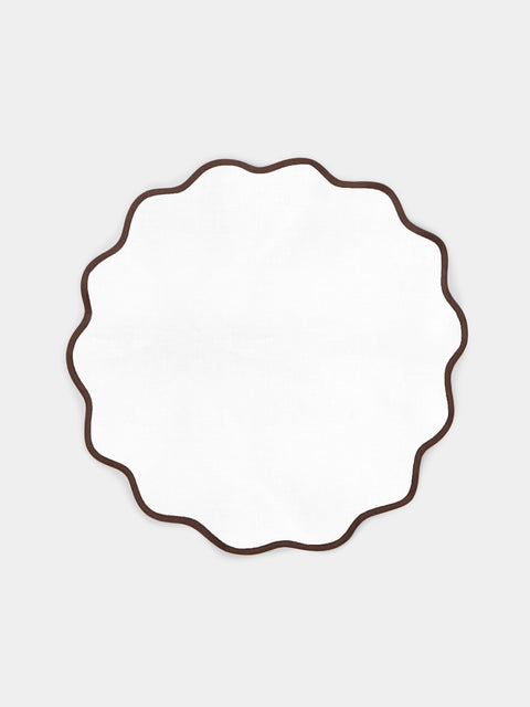 Angela Wickstead - Chiara Scalloped Linen Placemats (Set of 4) -  - ABASK - 