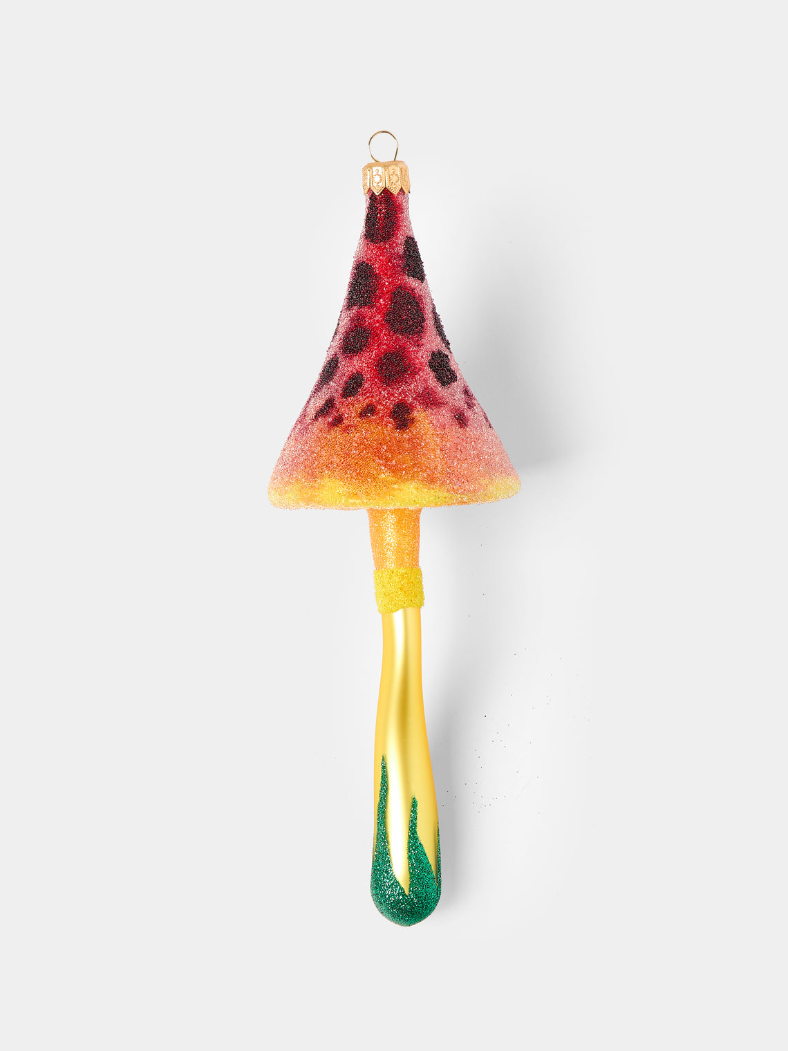 Antique and Vintage - Hand-Blown Glass Mushroom Tree Decorations (Set of 8) -  - ABASK