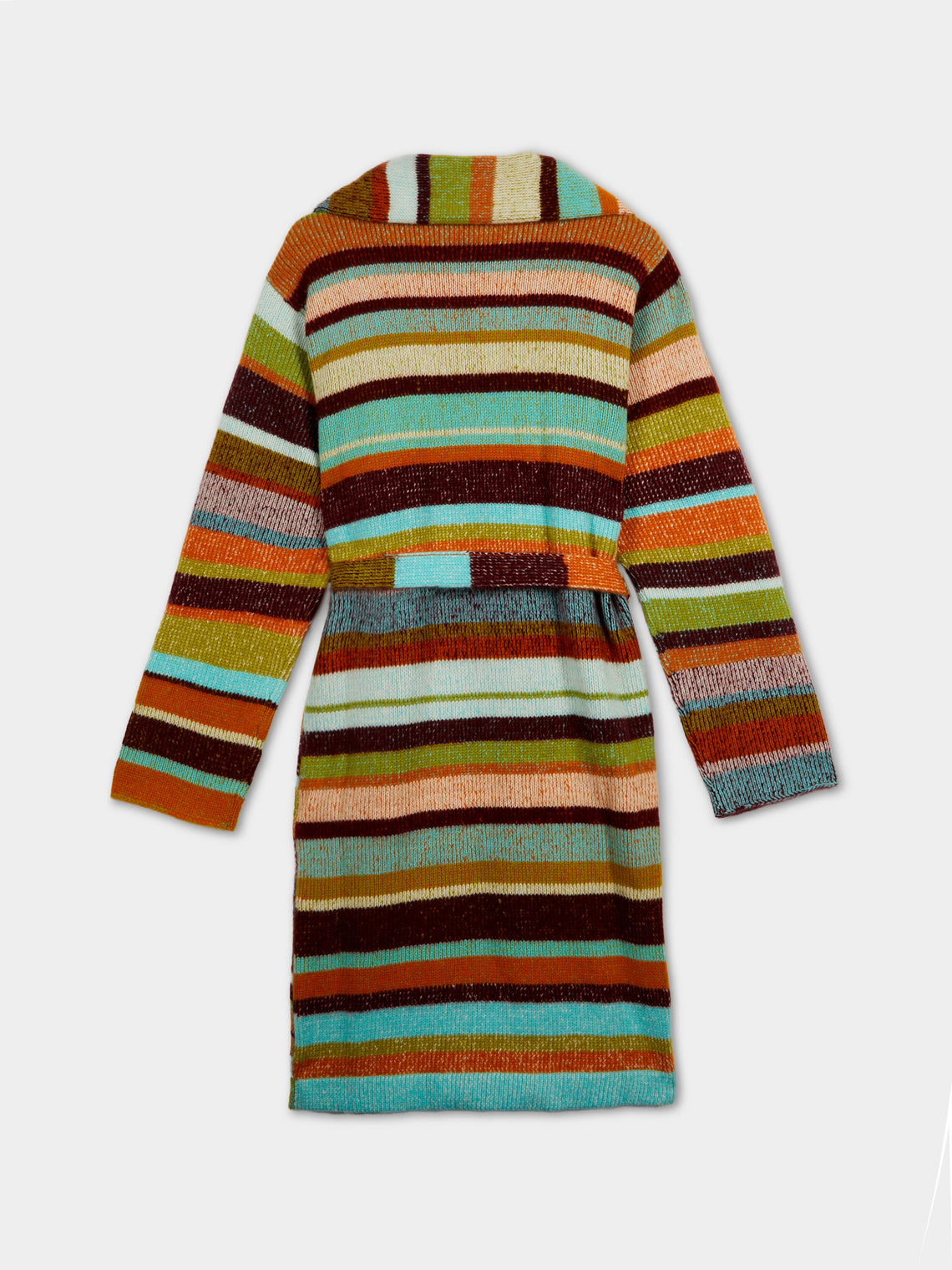 The Elder Statesman - Super Soft Stripe Cashmere Robe -  - ABASK