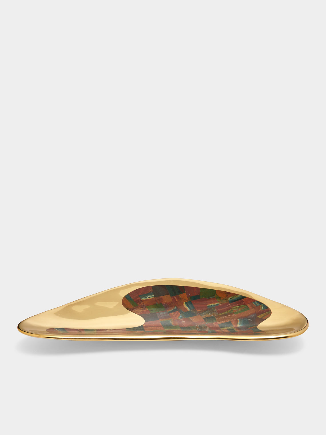 Viya - Vista Brass and Semi-Precious Stone Large Bowl -  - ABASK - 