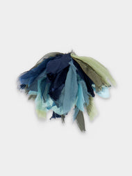 Considered Objects - Hand-Stitched Silk Falling Flower Brooch -  - ABASK - 