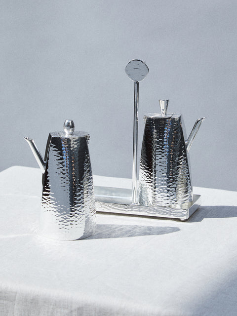 Zanetto - Eyes Silver-Plated Oil and Vinegar Set -  - ABASK