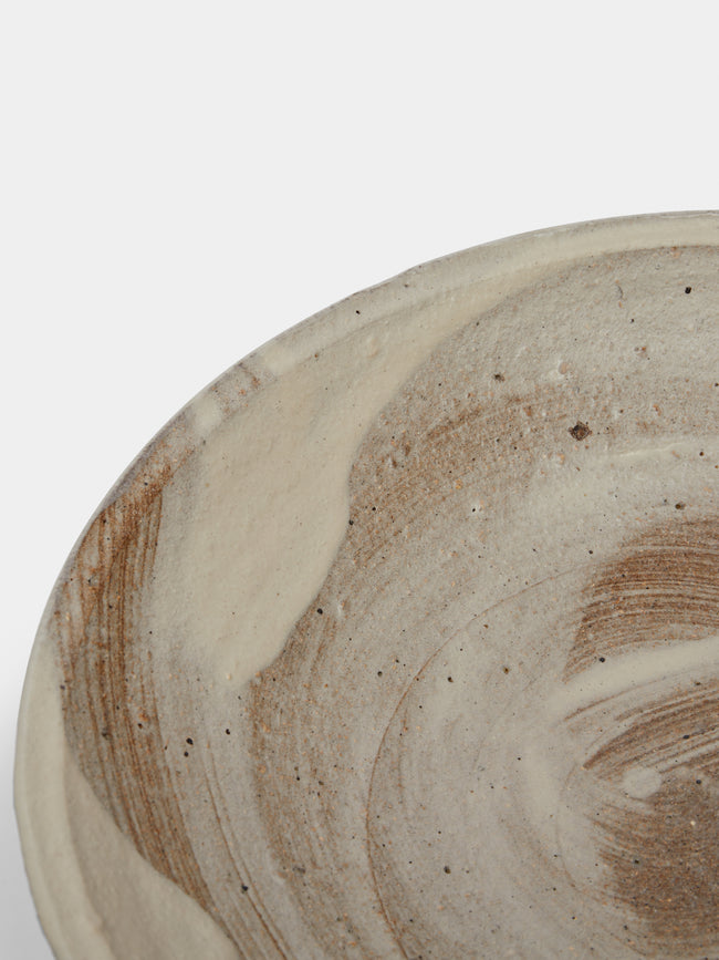 Ingot Objects - Ash-Glazed Ceramic Serving Bowl - Beige - ABASK