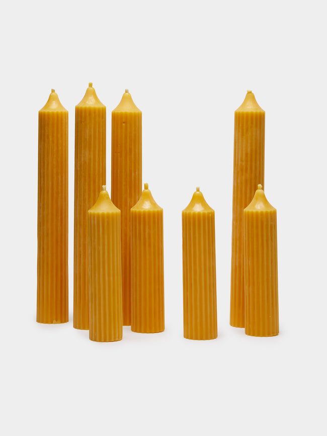 Bzzwax - Beeswax Ribbed Candles (Set of 8) -  - ABASK - 