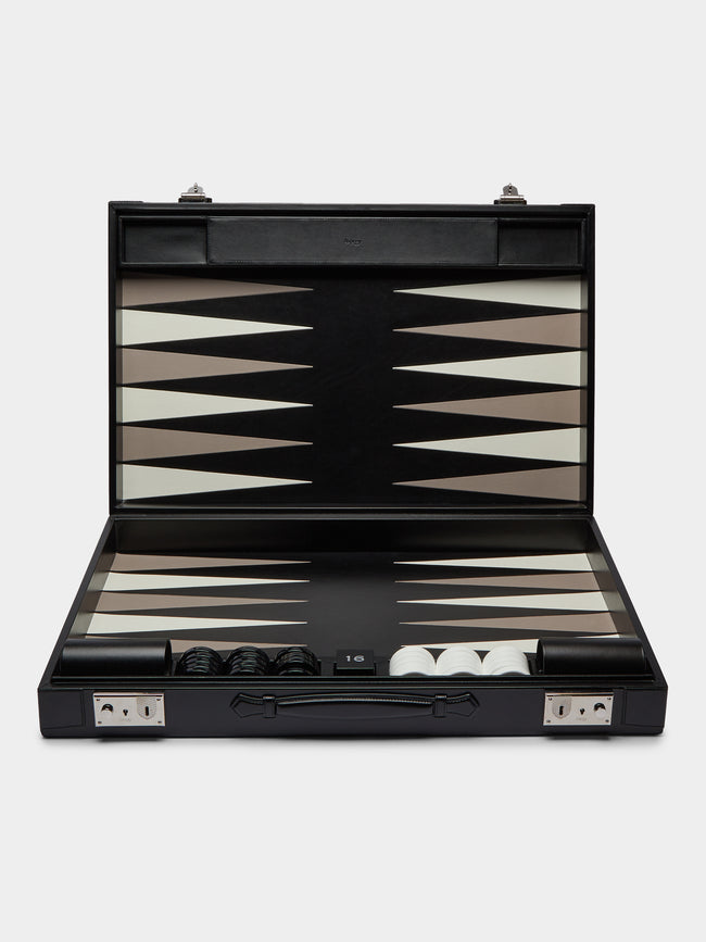 Asprey - Hanover Leather Large Backgammon Set -  - ABASK - 