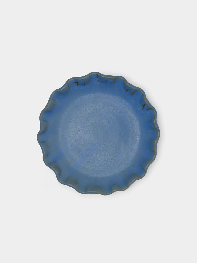 Perla Valtierra - Hand-Glazed Ceramic Lipped Dessert Plates (Set of 4) -  - ABASK - 