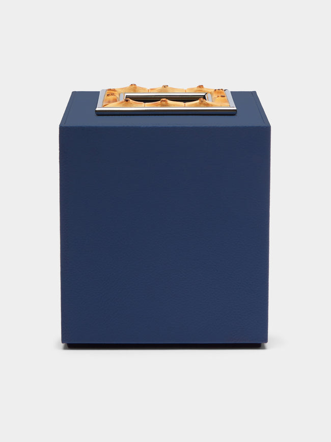 Lorenzi Milano - Leather and Bamboo Tissue Box -  - ABASK - 