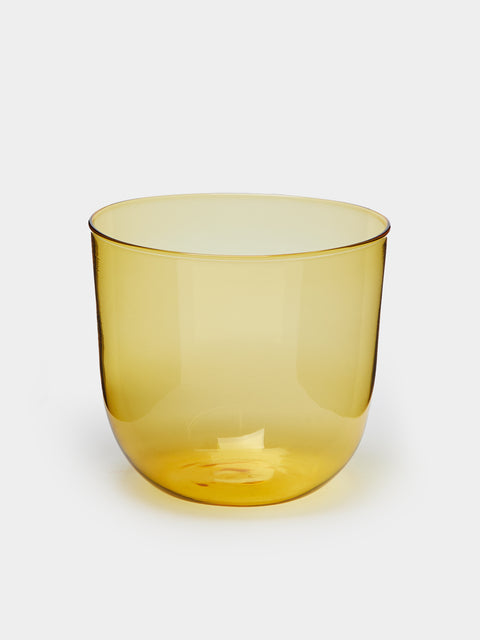 Yali Glass - Vienna Goto Hand-Blown Murano Glass Tumblers (Set of 2) - Yellow - ABASK - 