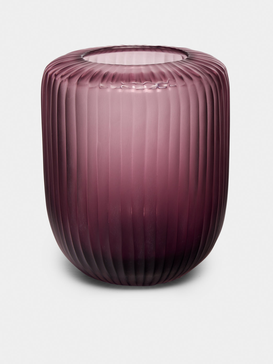 Micheluzzi Glass - Rullo Ametista Hand-Blown Murano Glass Vase - Purple - ABASK - 