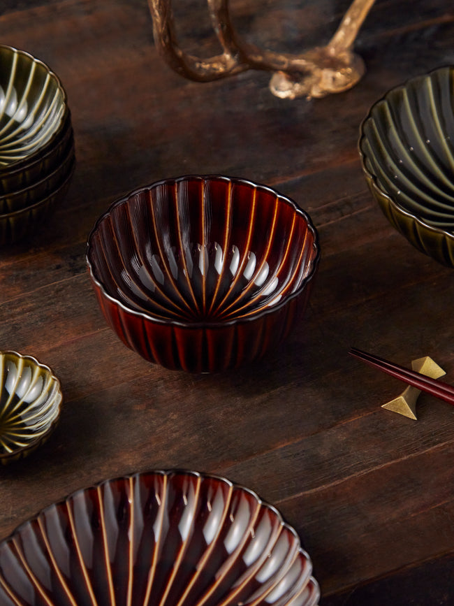 Kaneko Kohyo - Giyaman Urushi Ceramic Deep Bowls (Set of 4) -  - ABASK