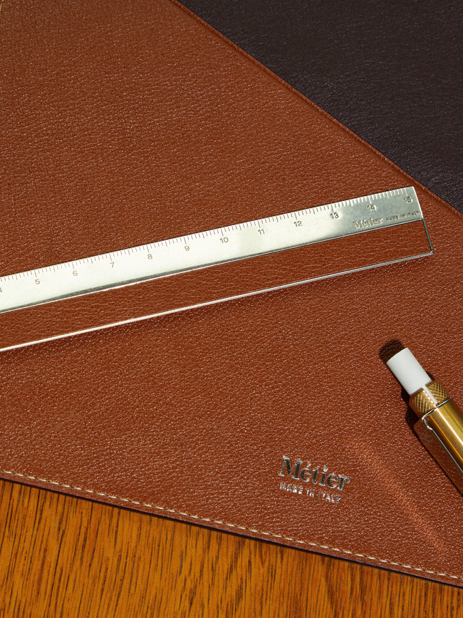 Métier - Brass and Leather Ruler -  - ABASK