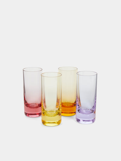 Moser - Hand-Blown Crystal Coloured Shot Glasses (Set of 4) -  - ABASK - 