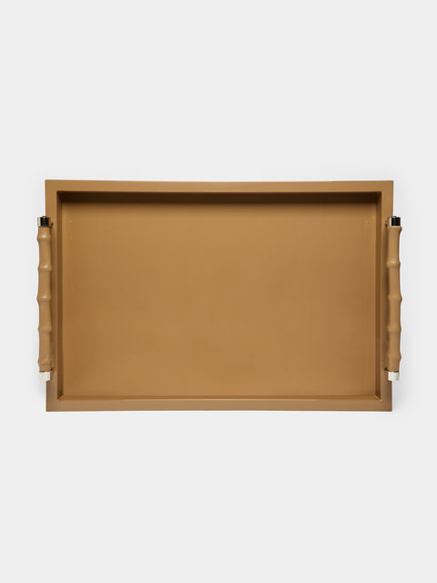 Riviere - Lacquered Leather Tray -  - ABASK - 