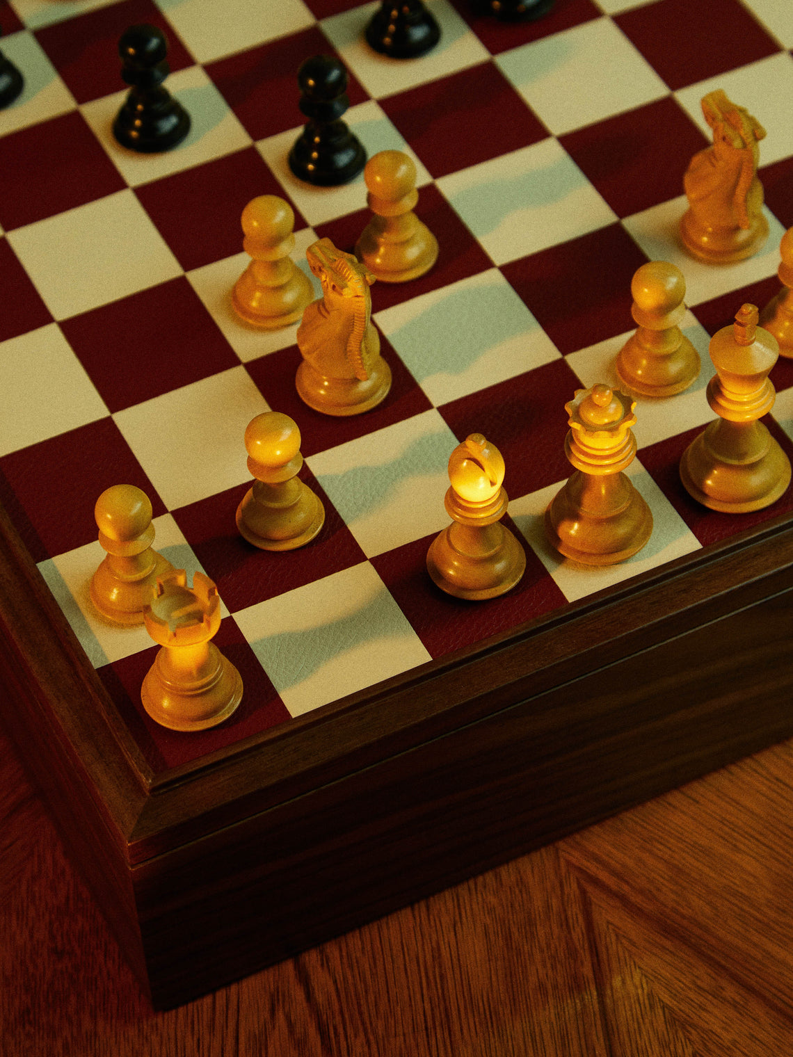 Linley - Mayfair Tabletop Chess Set - Brown - ABASK